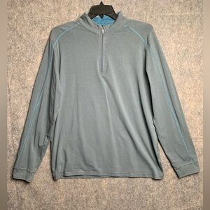 Tasc Men Size XL organic cotton long‎ sleeve 1/4 sweatshirt